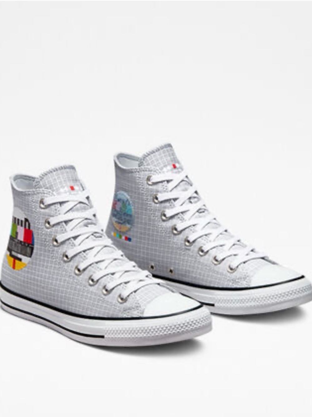 Converse Gray and White Sneakers